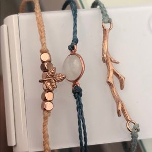 Pura vida earthy themed adjustable bracelets
